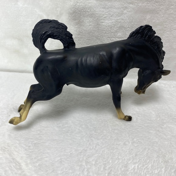 VTG Breyer Bucking‎ Bronco Model #190 Horse Black Stallion Cowboy Cowgirl Rodeo - Picture 5 of 14